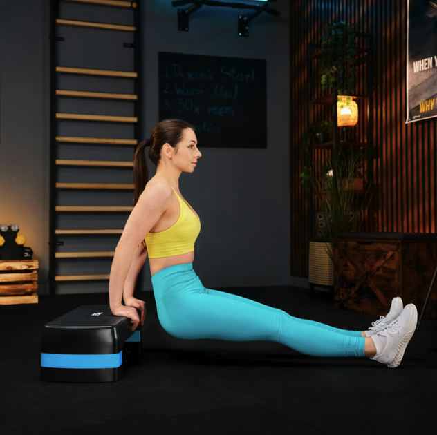 Степ платформа Trex Sport TX-030AS 3 рівнева чорно-блакитна - зображення 9