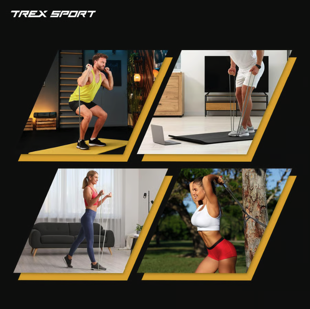 Набор резинок для фитнеса Trex Sport TX-003PB 3в1 2-30кг - изображение 7