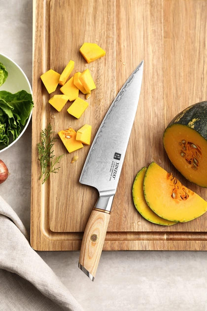 Шеф-ніж XINZUO 21,2 см Жовтий (B37S-001) – купити онлайн на