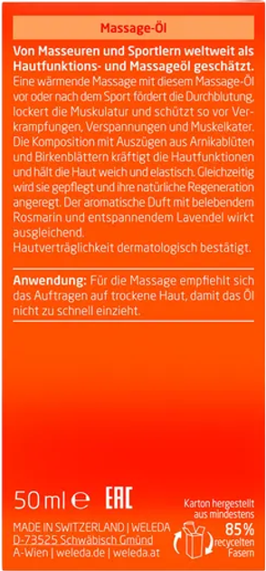 Olejek do masażu Weleda Arnica 200 ml (4001638099240) - obraz 3