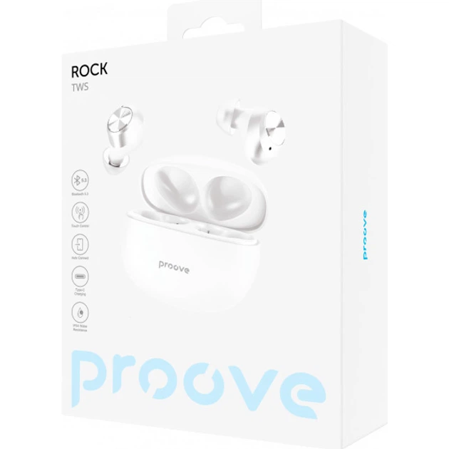 Навушники BT Proove Rock TWS White - Фото 5 Навушники BT Proove Rock TWS White - зображення 5