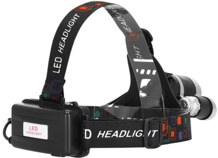 Налобний ліхтар Springos T6 CREE Black (Black ) - зображення 2