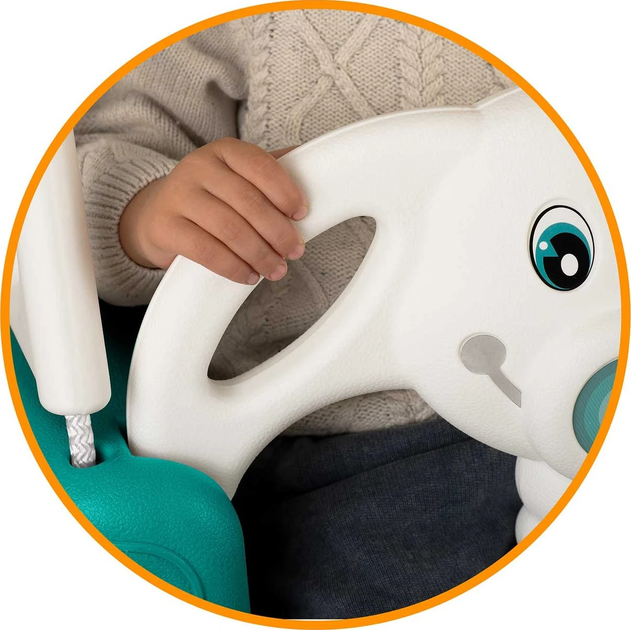 Гойдалка дитяча Ricokids 3 в 1 Слоник Бірюзова (5903890622367) - зображення 8