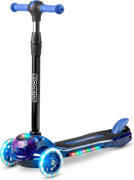 Самокат дитячий триколісний Ricokids Piko Чорно-синій (5903890610166) - зображення 2