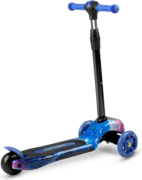 Самокат дитячий триколісний Ricokids Piko Чорно-синій (5903890610166) - зображення 4