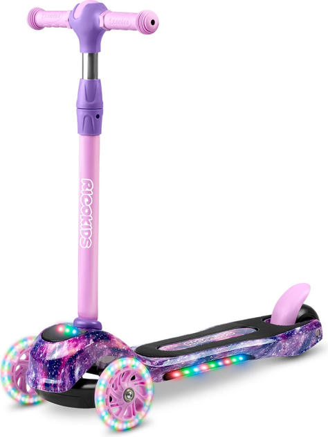 Самокат дитячий триколісний Ricokids Piko Рожево-фіолетовий (5903890610173) - зображення 2