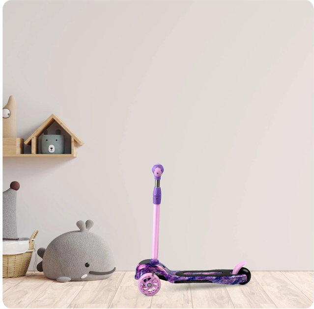Самокат дитячий триколісний Ricokids Piko Рожево-фіолетовий (5903890610173) - зображення 13