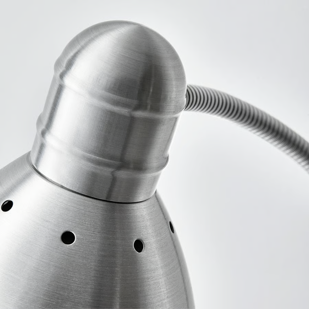 Lampa podłogowa IKEA LERSTA do czytania Aluminium efekt chromowania (001.106.40) - obraz 2