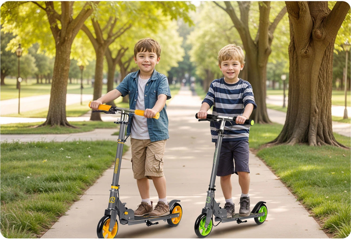 Hulajnoga dziecięca Ricokids Kodi Szaro-pomarańczowa (5903890619701) - obraz 12