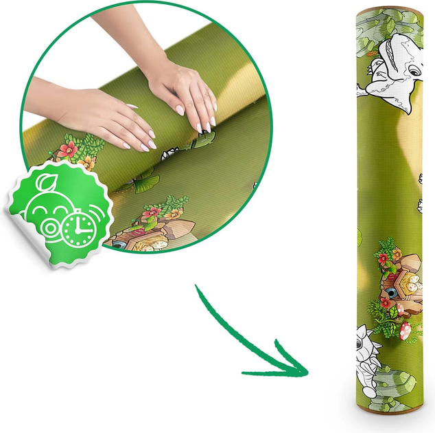 Mata piankowa do kolorowania Ricokids zwijana 120 x 92 x 0.3 cm RK-344 734402 Dinozaury (5903890616014) - obraz 5