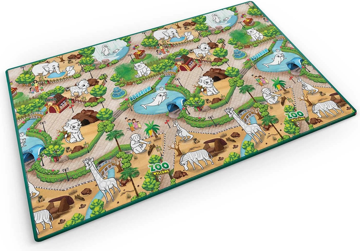Mata piankowa do kolorowania Ricokids zwijana 200 x 120 x 0.3 cm RK-343 734300 Zoo (5903890615970) - obraz 2