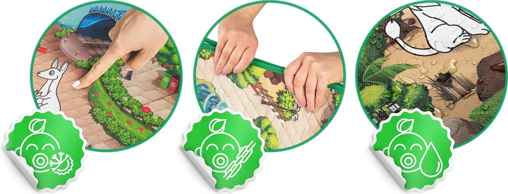 Mata piankowa do kolorowania Ricokids zwijana 200 x 120 x 0.3 cm RK-343 734300 Zoo (5903890615970) - obraz 3