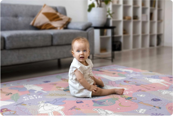 Mata piankowa do kolorowania Ricokids zwijana 200 x 120 x 0.3 cm RK-343 734301 Różowa (5903890615987) - obraz 13