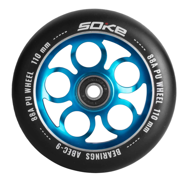 Kolka do hulajnogi Soke 110 mm niebieskie 2 szt. 1677 (5908220478515) - obraz 5