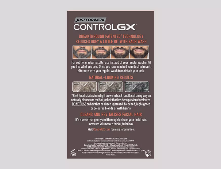 Шампунь для бороды от седины Just For Men CONTROL GX 118 мл - Фото 5 Шампунь для бороды от седины Just For Men CONTROL GX 118 мл - изображение 5