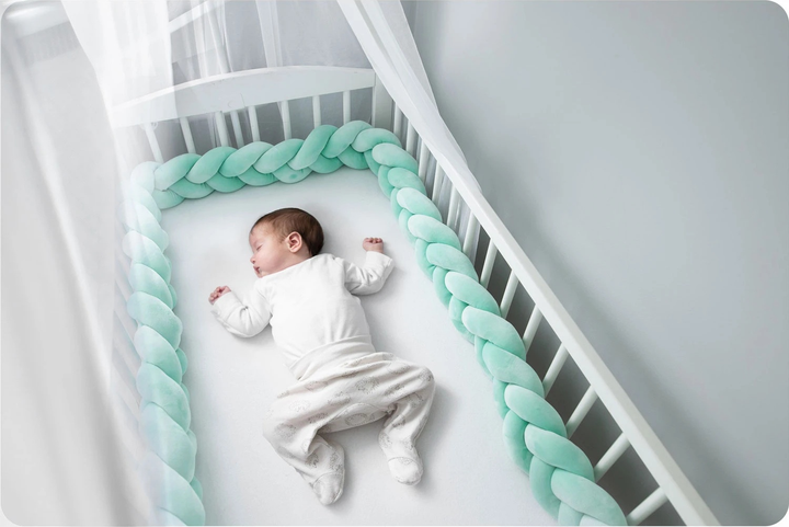 Otulacz do łóżeczka Ricokids 3 m Miętowy (5903890603694) - obraz 4