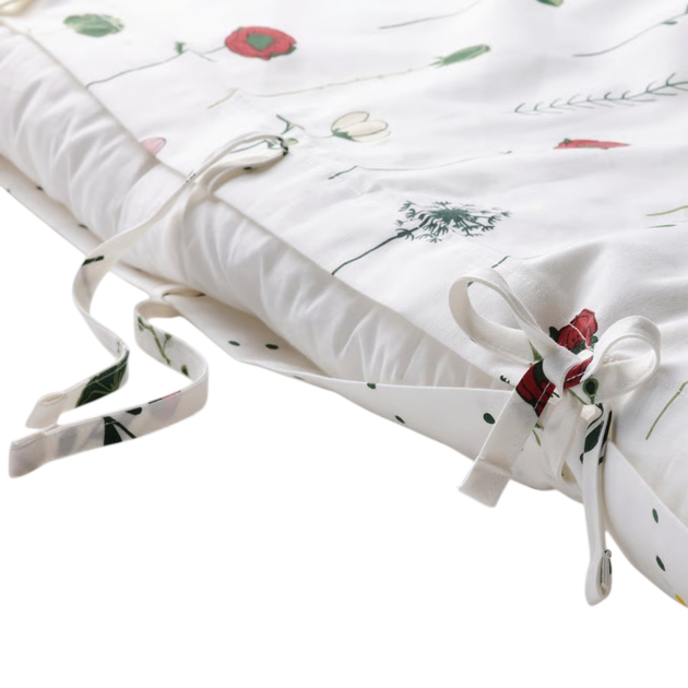 Komplet pościeli Ikea NATTSLÄNDA Poszwa na kołdrę i poszewka wzór kwiatowy 150 x 200 / 50 x 60 cm (205.080.12) - obraz 7