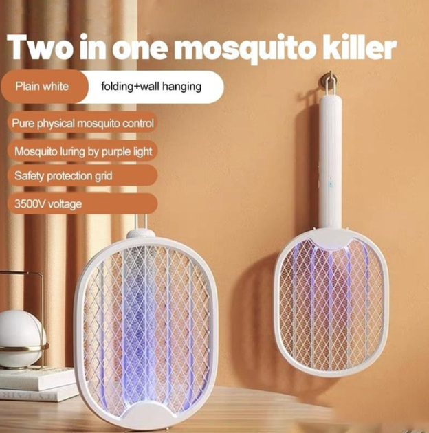 Мухобойка GeForest Mosquito Lamp Swatter электрическая, неповоротная, белая - изображение 5