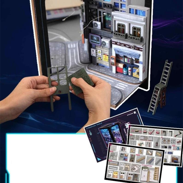 Бук Нук Киберпанк книжный уголок Румбокс Интерьерный