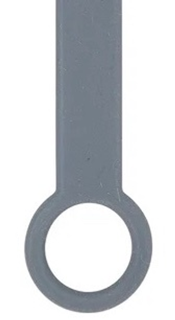 Zawieszka do smoczka Nattou Silicone & Rubber Ciemnoszara 21 cm 875509 (5414673875509) - obraz 3
