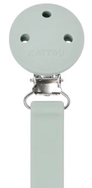 Подвіска для пустушки Nattou Silicone & Rubber Світло-зелена 21 см 875516 (5414673875516) - зображення 2