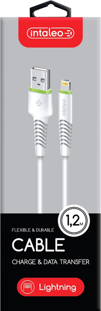 Kabel Intaleo CBFLEXL1 Lightning 1.2 m White (1283126487460) - obraz 2