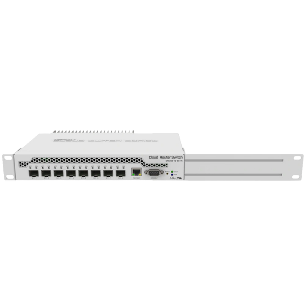 Комутатор MikroTik CRS309-1G-8S+IN 8 портів, керований SFP+ компактний 10G світч із подвійним завантаженням RouterOS/SwOS Білий (99-00016241) - зображення 3