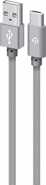 Kabel Intaleo CBGNYT1 USB Type-C 1 m Grey (1283126489136) - obraz 1