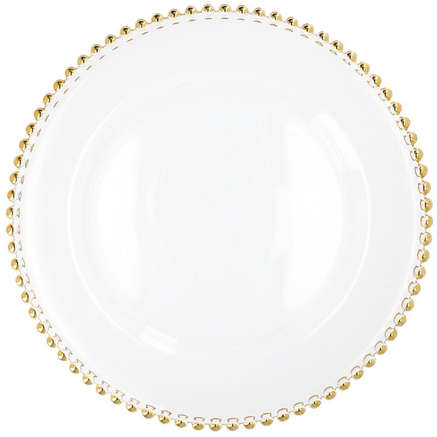 Talerz Homla Golden Balls szklany 33 cm (5904183807546) - obraz 1