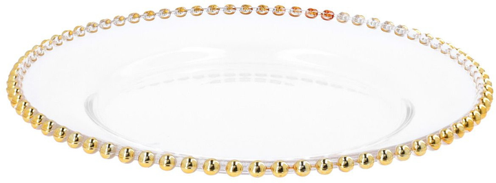 Talerz Homla Golden Balls szklany 33 cm (5904183807546) - obraz 2