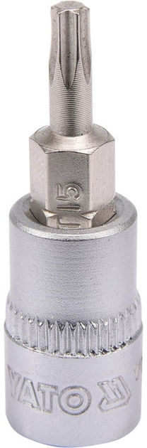 Nasadka YATO z końcówką TORX 1/4" T15 37 mm (YT-04303) - obraz 1