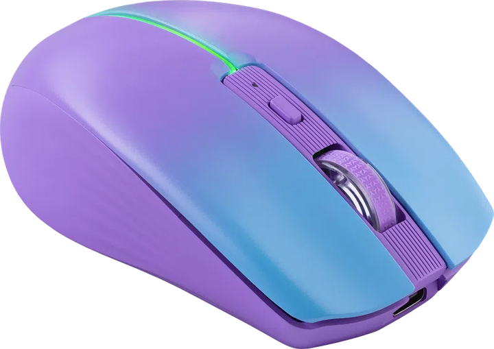Mysz Defender Mystery MM-301 LED Wireless/Bluetooth 4D Violet (4745090825442) - obraz 3