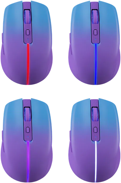 Mysz Defender Mystery MM-301 LED Wireless/Bluetooth 4D Violet (4745090825442) - obraz 7