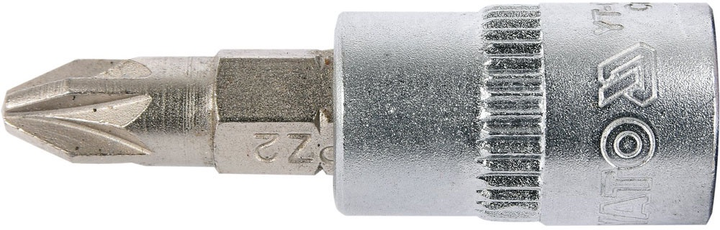 Nasadka YATO z końcówką Pozidriv 1/4" PZ2 37 mm (YT-04418) - obraz 2