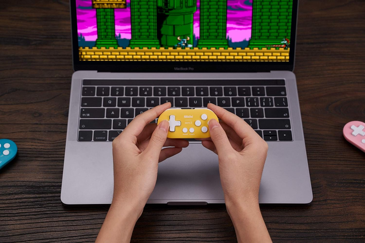 Kontroler bezprzewodowy 8BitDo Zero 2 Bluetooth Gamepad Yellow (RET00221) - obraz 6