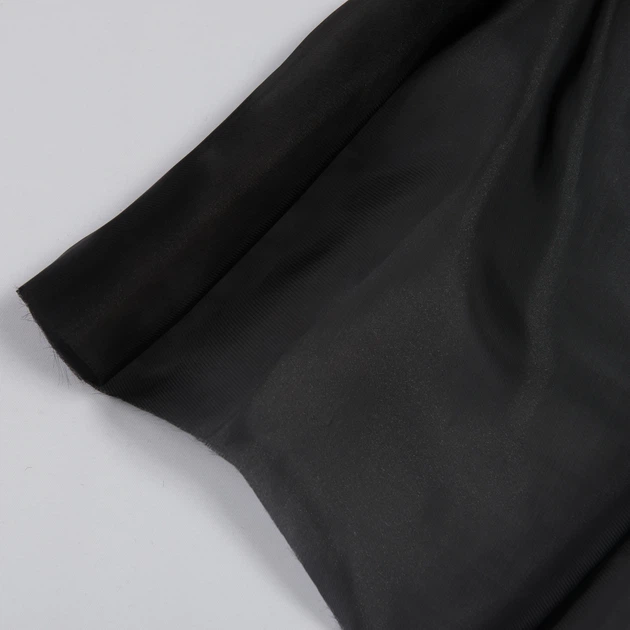 Ткань органза плотная черная (50г/м.кв150см пог.м) 148395 - изображение 4