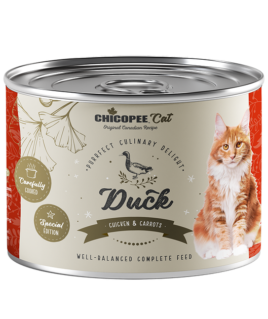 Консерва для взрослых кошек с Уткой Chicopee Cat Adult Special Duck 195 г - Фото 2 Консерва для взрослых кошек с Уткой Chicopee Cat Adult Special Duck 195 г - изображение 2