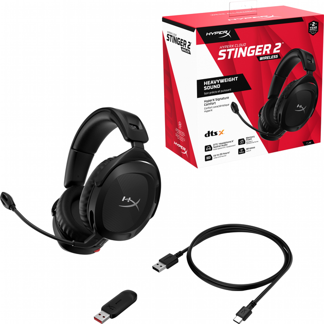 Słuchawki HyperX Cloud Stinger 2 Wireless Black (676A2AA) - obraz 9