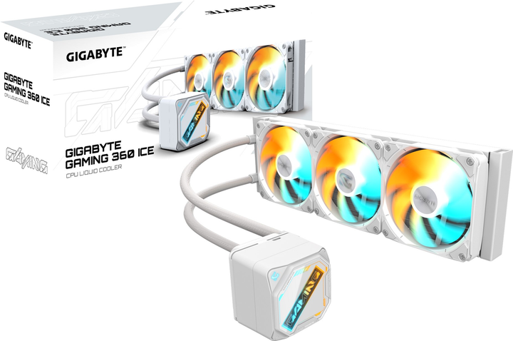 Układ chłodzenia wodą Gigabyte Gaming 360 ICE White (GP-GIGABYTE GME 360I) - obraz 5