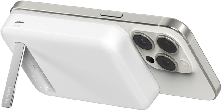 Powerbank Belkin BoostCharge Pro Magnetic 10000 mAh 15W Qi2 White (BPD008BTWH) - obraz 4