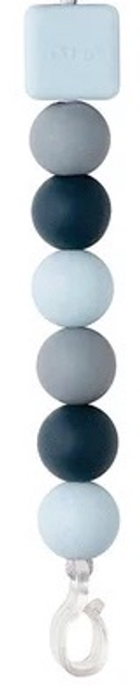 Zawieszka do smoczka Nattou Silicone Niebieska 25 cm 877336 (5414673877336) - obraz 3