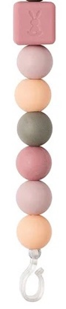 Zawieszka do smoczka Nattou Silicone Pomarańczowa 25 cm 877350 (5414673877350) - obraz 3