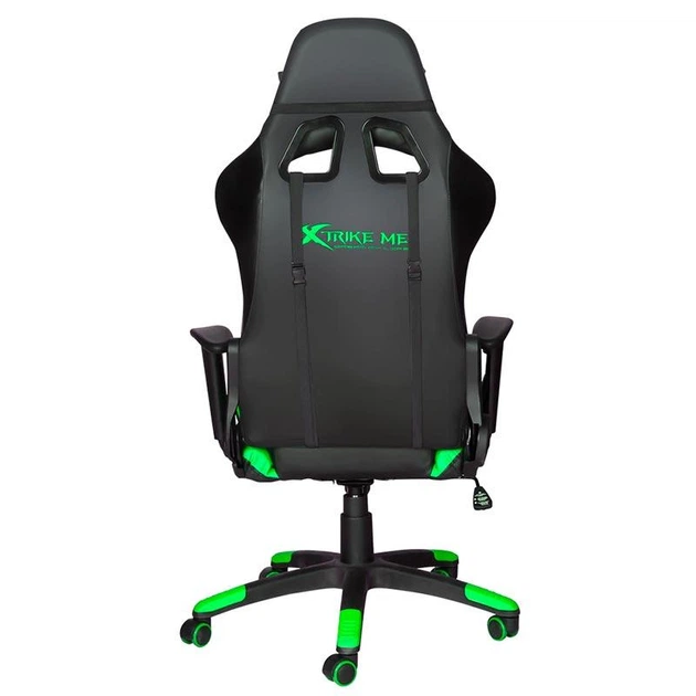 Компьютерное геймерское игровое кресло XTRIKE ME GC-905 Gaming Chair Black-Green - изображение 2