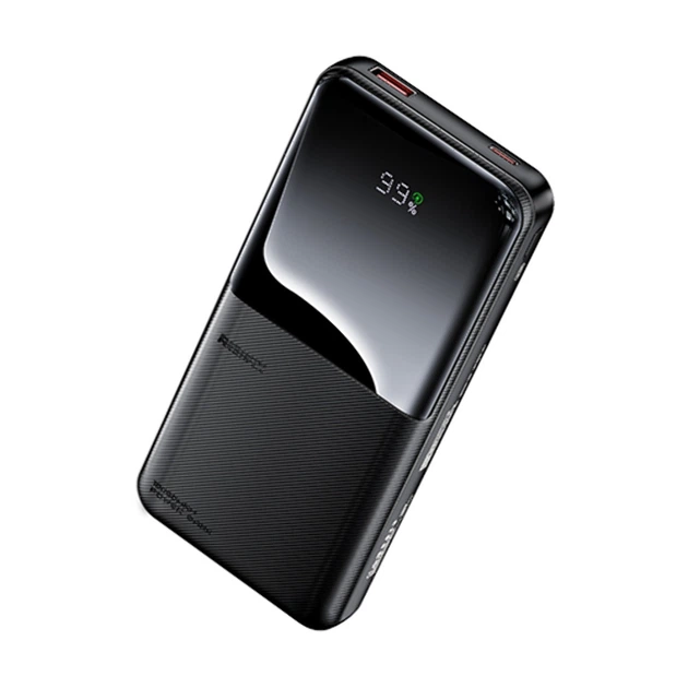 Павербанк Remax RPP-679 10000 mAh 22.5W USB/Type-C із швидкою зарядкою та вбудованими кабелями Type-C/Lightning PD20W+QC22.5W Black - зображення 3