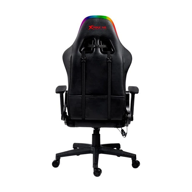 Комп'ютерне геймерське ігрове крісло XTRIKE ME GC-907 з LED RGB підсвідкою Black-Orange - зображення 3