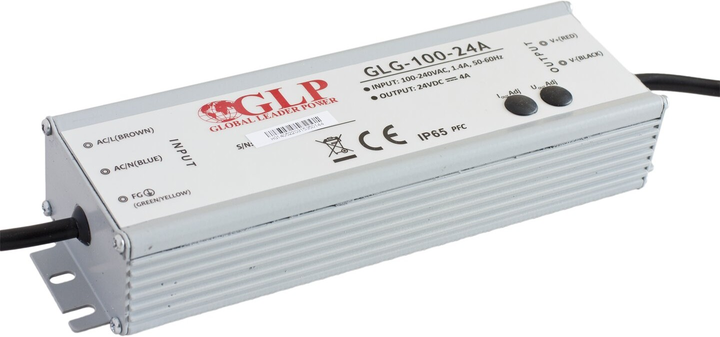 Zasilacz GLP LED Driver Constant Voltage PFC 100W, 24V, 4.2A GLG-100-24A (5901885203744) - obraz 1