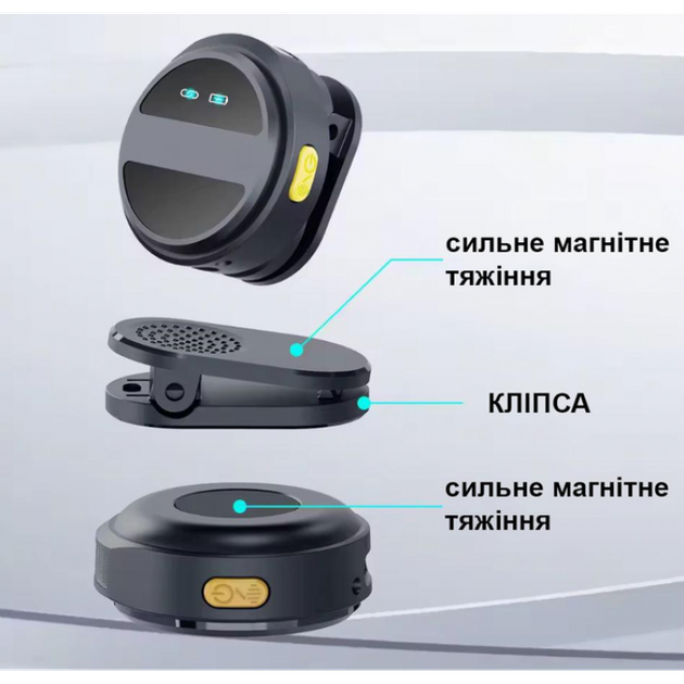 Беспроводной Микрофон SX21 2+1 Петличный для телефона Android, iPhone, Автоматическое шумоподавление, ANC, Typec-C, магнит - изображение 6