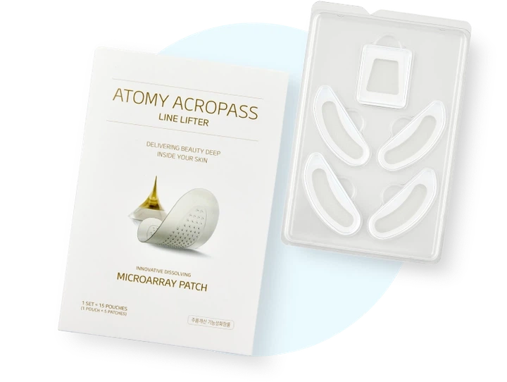 Акропатчі з мікроголками із гіалурованої кислоти 1 шт Atomy Acropass Line Lifter Корея - зображення 2