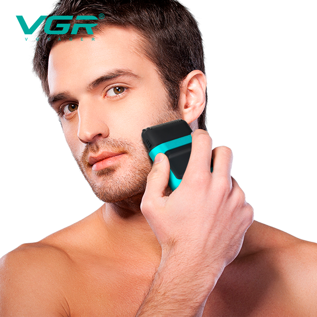 Электробритва VGR V-307 GREEN шейвер, двойное лезвие, 2000mAh, 9000 RPM - изображение 9