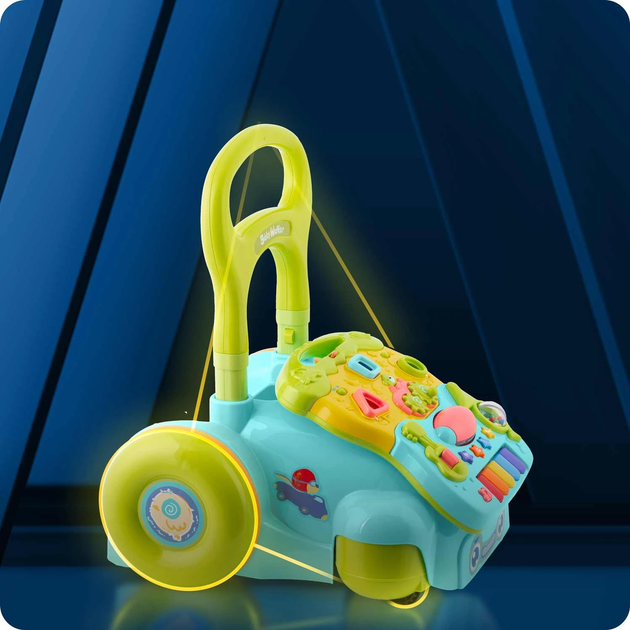 Навчальні ходунки з музикою Ricokids 2 в 1 RK-744 Бірюзові (5903890616380) - зображення 10